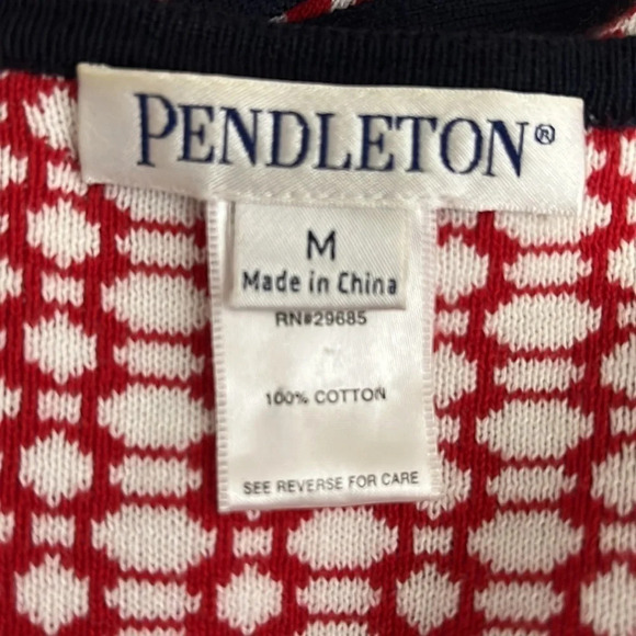 Pendleton Woolen Mills Reversible Cotton Knit Sweater - NWOT - Size Medium - Picture 5 of 6